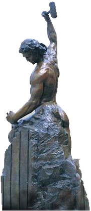 The sel made man statue North Carolina University